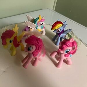 5 My Little Pony 2015 - 2016 Molded Hair PVC Vinyl Friendship Magic